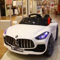 Дитячий електромобіль M 5858EBLR-1 Мерседес шкіряне сидіння, 4 мотори, білий