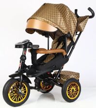 Триколісний велосипед коляска BestTrike "Perfetto" 8066 / 910-25 з музичною фарою