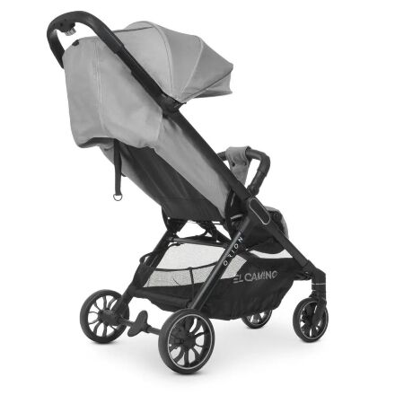 Коляска прогулочная El Camino ME 1084 ORION Silver з чохлом на ніжки / сіра**