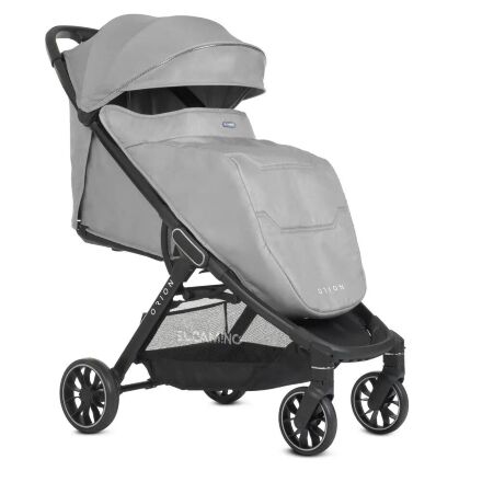 Коляска прогулочная El Camino ME 1084 ORION Silver з чохлом на ніжки / сіра**