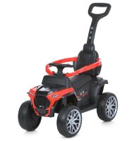 Дитячий електромобіль 2в1 Каталка Толокар з мотором BAMBI M 4803-3 Квадроцикл з батьківською ручкою / червоний*