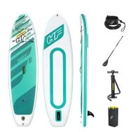 Надувна дошка для плавання серфінгу з веслом BESTWAY 65346 SUP-борд із ручним насосом. Розмір 305-84-15 см