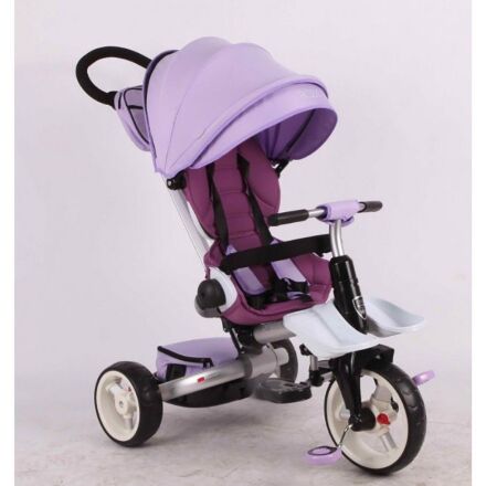Дитячий велосипед триколісний складаний Crosser MODI T-600 ROSA алюмінієвий з поворотним сидінням фіолетовий