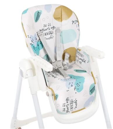 Дитячий складаний стільчик для годування BAMBI M 5673-12 чохол екошкіра/блакитний