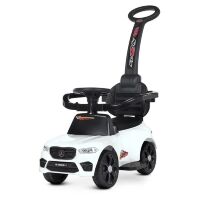 Дитяча каталка-толокар-електромобіль 2в1 M 4855 LR-1 світлові та звукові ефекти MP3/USB Білий