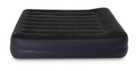 Надувний велюровий матрац-ліжко Intex 64124 з вбудованим електронасосом