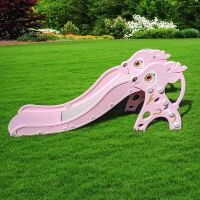 Дитяча гірка пластикова BAMBI WM19021-8 з баскетбольним кільцем Оленя рожева**