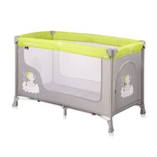 Манеж-ліжко Lorelli SAN REMO 1L Green Grey Elephants сірий