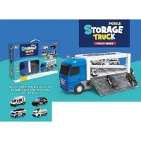 Ігровий інерційний Контейнер-гараж HS8002C Автовоз Трейлер зі звуком синій