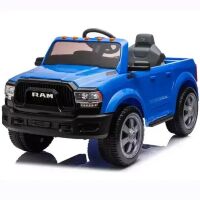 Дитячий електромобіль Джип Dodge RAM M 5766EBLR-4 Пікап шкіряне сидіння, амортизатори, музика, світло / синій