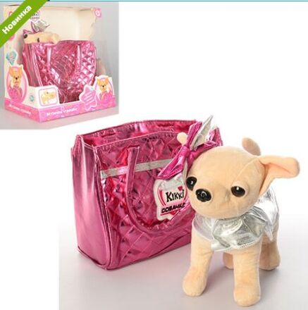 Собачка в сумочці Кіккі M 3642 UA Рожева Фантазія (аналог Chi Chi Love) ***