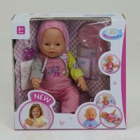 Пупс функціональний 8009-445 з аксесуарами, в коробці