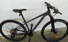 Велосипед спортивний гірський Crosser MT-036 29 колеса 29 дюймів рама алюміній 15,5" пурпур