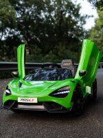 Дитячий електромобіль Машина Спорткар McLaren M 5726EBLR-5 шкіряне сидіння, 4 мотори, зелений