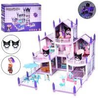 Ігровий будиночок для ляльок КУРОМІ GJJ-029 з фігурками лялькою та аксесуарами (213 деталей)