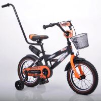 Дитячий Велосипед з ручкою "HAMMER-14" S600 Колеса 14"х2,4' Чорно-помаранчевий