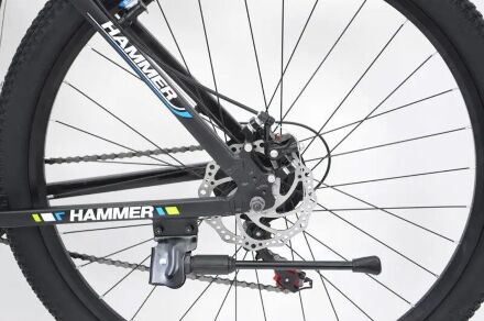 Велосипед гірський спортивний S200 HAMMER колеса 29 дюймів рама алюміній чорно-синій