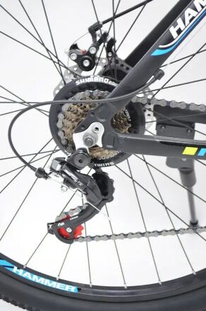 Велосипед гірський спортивний S200 HAMMER колеса 29 дюймів рама алюміній чорно-синій