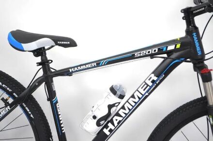Велосипед гірський спортивний S200 HAMMER колеса 29 дюймів рама алюміній чорно-синій