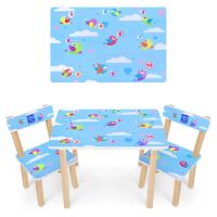 Дитячий стіл з двома стільчиками Bambi 501-39 Пташки**