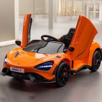 Дитячий електромобіль Машина Спорткар McLaren M 5726EBLR-7 шкіряне сидіння, 4 мотори, помаранчевий