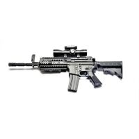 Дитячий Іграшковий СТРАЙКБОЛЬНИЙ пластиковий автомат Galaxy M4 G70A з лазерним і оптичним прицілом