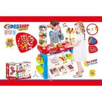 Дитячий ігровий набір магазин прилавок великий 668-21 продукти звук, світло сканер