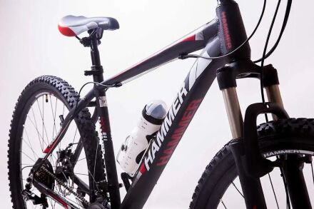 Велосипед гірський спортивний S200 HAMMER колеса 29 дюймів рама алюміній чорно-червоний