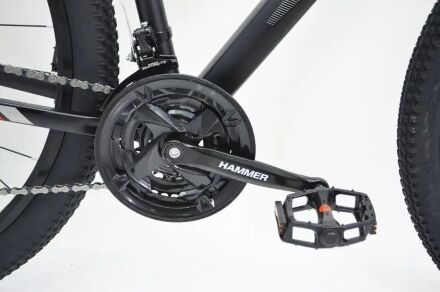 Велосипед гірський спортивний S200 HAMMER колеса 29 дюймів рама алюміній чорно-червоний