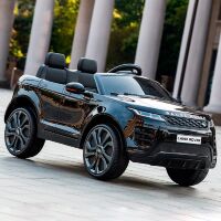 Дитячий двомісний електромобіль Джип M 4418EBLR-2 Land Rover шкіряне сидіння, MP3, SD, USB / чорний