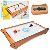 Настільна гра хокей аерохокей 3022A дерев'яний на батарейці