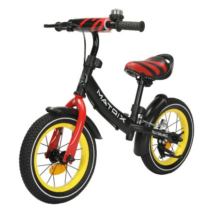 Дитячий біговел-велобіг BALANCE TILLY колеса 12 дюймів Matrix T-21259/1 Black Yellow з ручним гальмом