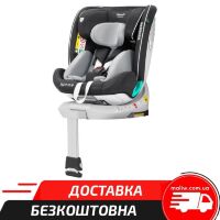Автокрісло дитяче з опорною ніжкою CARRELLO Revolt CRL-15805 Harbor Grey i-Size 40-150см ISOFIX темно-сіре