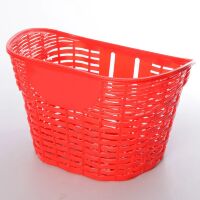 Корзина на велосипед AS1911 для колес 18-20 дюймов пластик красная