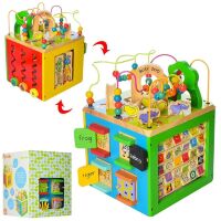 Дерев'яна іграшка Ігровий розвиваючий центр MD 2105 Зоопарк лабіринт букви(англ) тварини**