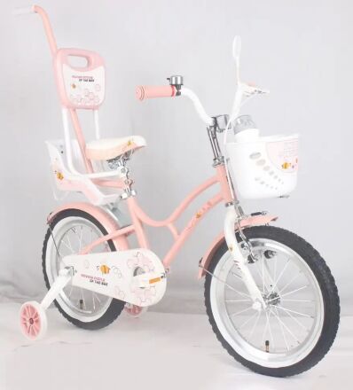 Велосипед ПРЕМІУМ КЛАСУ дитячий двоколісний ARDIS ВУЛИК колеса 16 дюймів з сидінням для ляльки