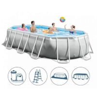 Тент для каркасного басейну Bestway 58037 діаметр 366 см темно-синій