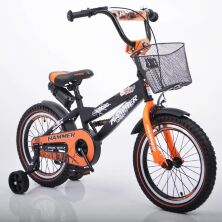 Дитячий двоколісний велосипед колеса 16 дюймів "S600 HAMMER" Чорно-помаранчевий