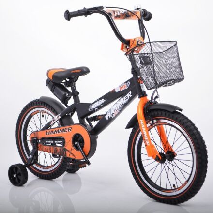 Дитячий двоколісний велосипед колеса 16 дюймів "S600 HAMMER" Чорно-помаранчевий