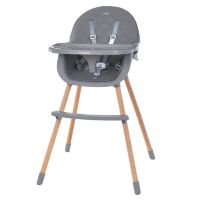 Дитячий регульований Стілець для годування EL CAMINO ME 1111 LUMI Gray / чохол екокожа / сірий колір