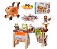 Дитячий ігровий набір магазин прилавок великий 668-68 візок продукти каса сканер звук, світло**