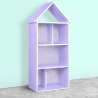 Будиночок-стелаж-полиця для іграшок і книг H 2020-10-1 лаванда Знаки зодіаку