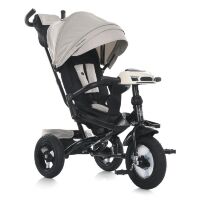 Триколісний велосипед-коляска TURBOTRIKE MT 1007-12 поворотне сидіння, пульт, світло, сумка, USB/ВТ, бежевий