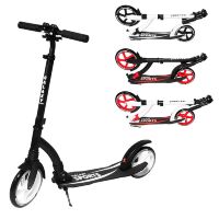 Самокат складаний алюмінієвий двоколісний GS-0023 з переднім амортизатором і ножним гальмом / 4 кольори **
