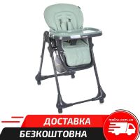 Дитячий стільчик для годування Bambi M 3233L-G Jade Green, сидіння екошкіра, зелений