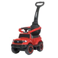 Дитяча каталка толокар електромобіль 2в1 BAMBI M 4564B-3 Ford на акумуляторі з батьківською ручкою / червоний