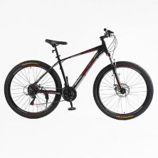 Спортивний алюмінієвий велосипед 29 дюймів Corso "AMG" MG-29702 Shimano 21 швидкість чорний