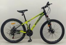 Спортивний Гірський алюмінієвий велосипед 26д CORSO «GTR-3000» GT-26845 Shimano 21 швидкість / жовтий