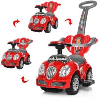 Дитяча каталка-толокар Bambi HZ 558 W-3 Bugatti з батьківською ручкою