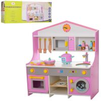 Дерев'яна іграшка Кухня MD 2259 плита, духовка миття посуд